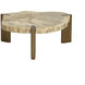 Orric 28 X 24 inch Natural / Antique Brass Coffee Table